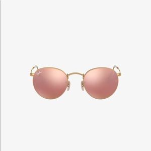 Ray Ban Round Pink Mirrored sunglasses